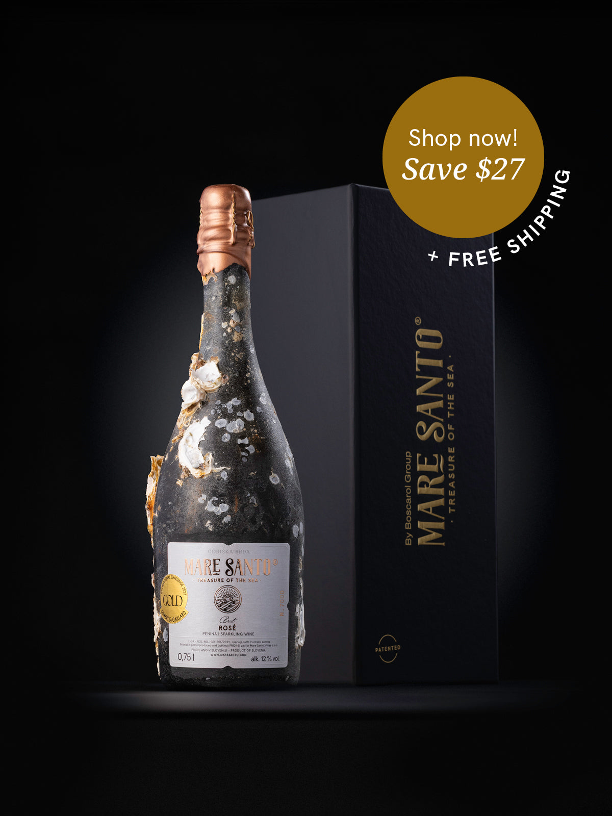 MARE SANTO スパークリングワイン 辛口0.75L Mare Santo | First sparkling wine aged in the sea – Mare Santo - US